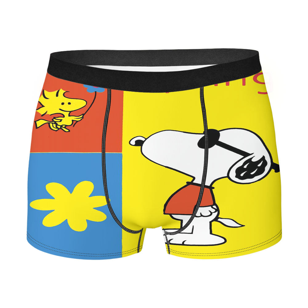 Snoopy Woodstock Umbrella Men's Boxer Briefs