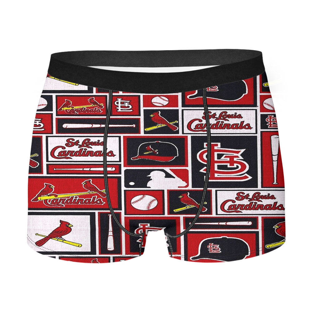 St Louis Cardinals Baseball Men's Boxer Briefs
