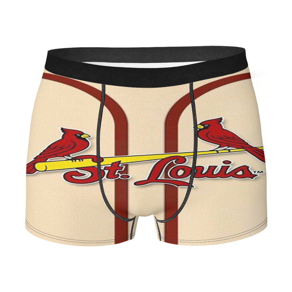 St Louis Cardinals Jersey White Men's Boxer Briefs