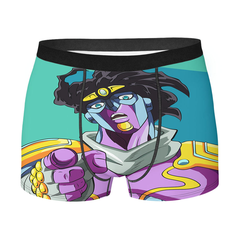 Star Platinum Jojo Bizarre Men's Boxer Briefs