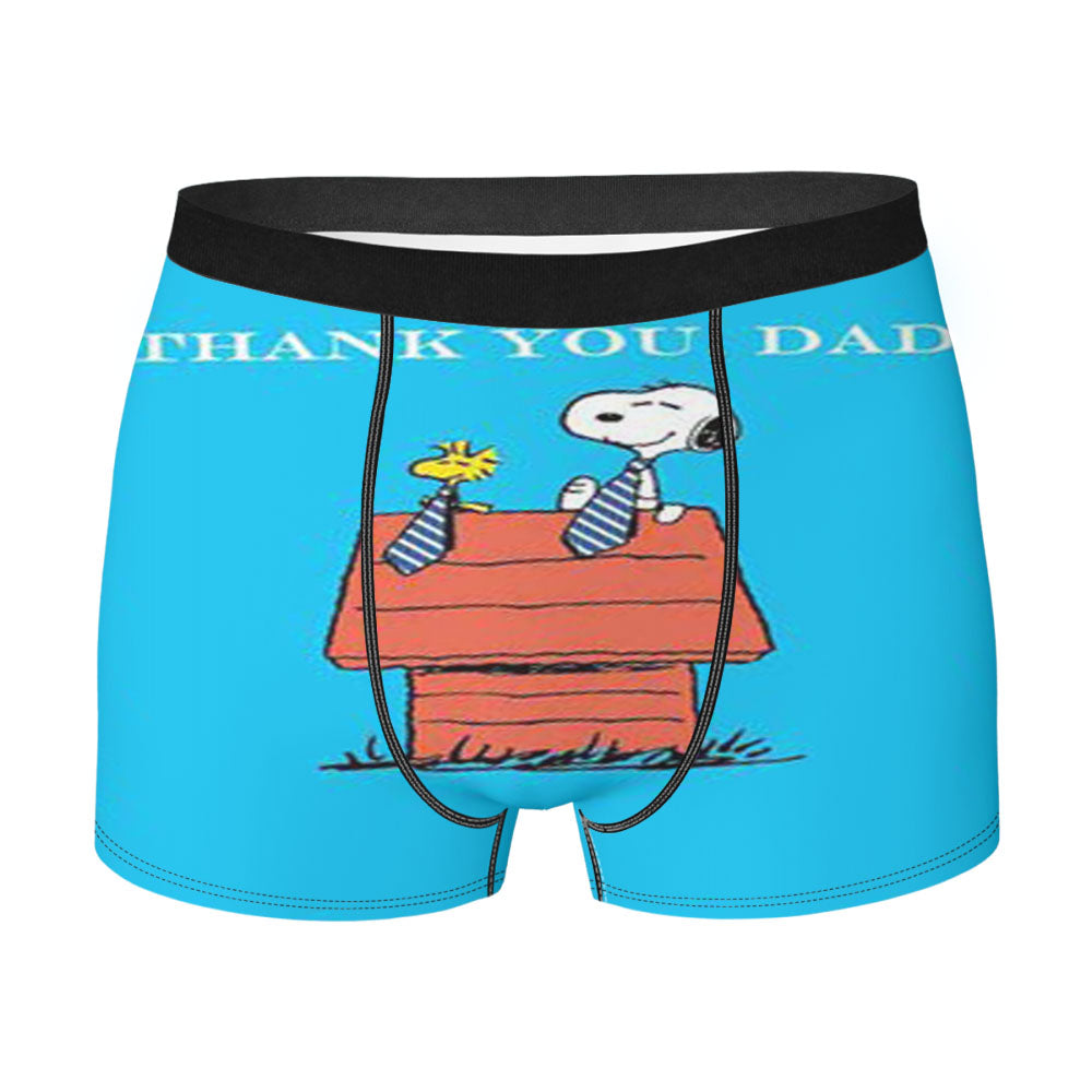 Thank You Dad Snoopy Men's Boxer Briefs
