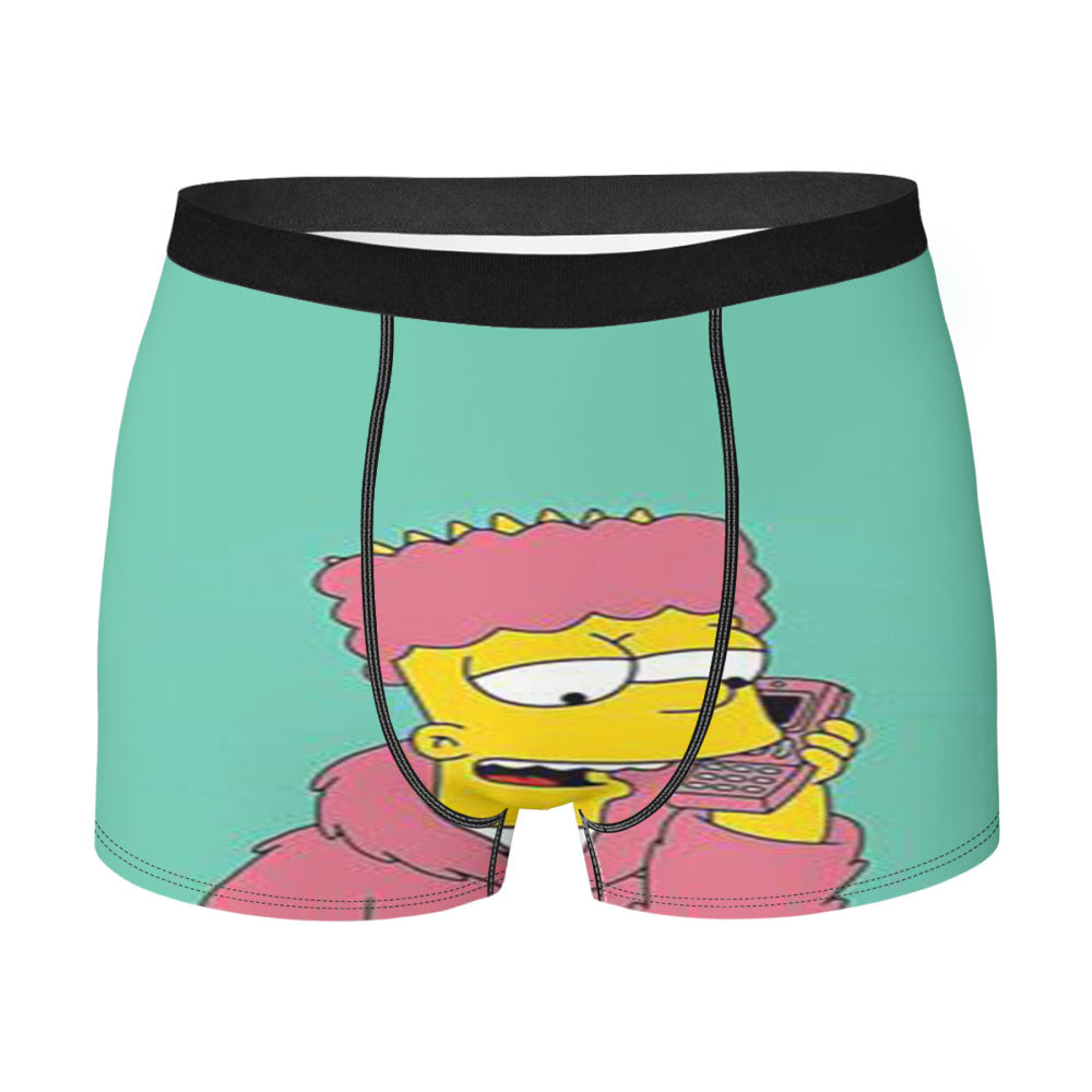 The Simpsons Bart Psyched Men's Boxer Briefs