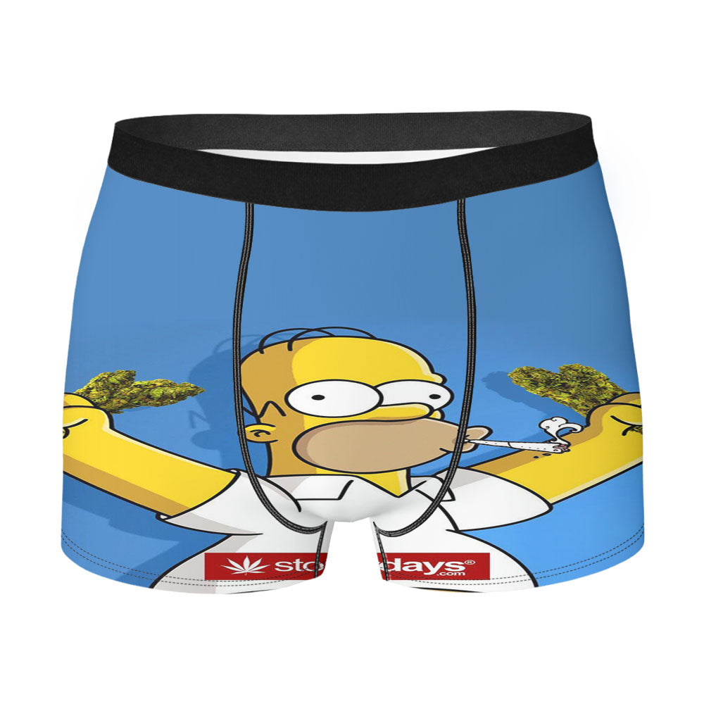 The Simpsons Typography Noise Men's Boxer Briefs