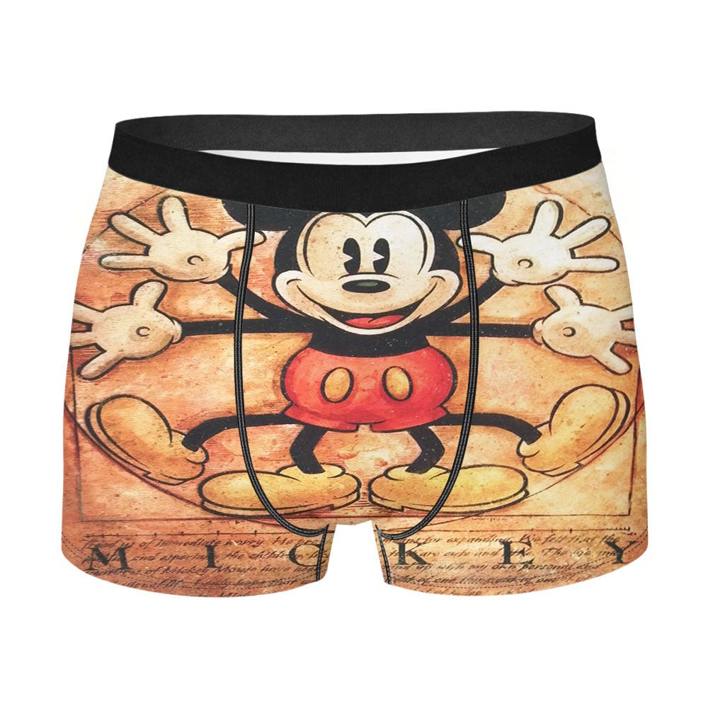 Vitruvian Mickey Mouse Men's Boxer Briefs