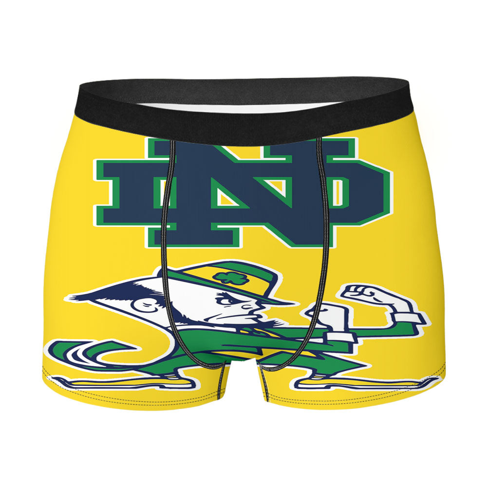 Yellow Notre Dame Fighting Irish Men's Boxer Briefs