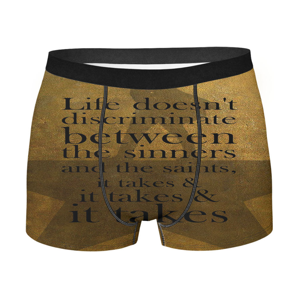 Alexander Hamilton It Takes Quotes Men's Boxer Briefs