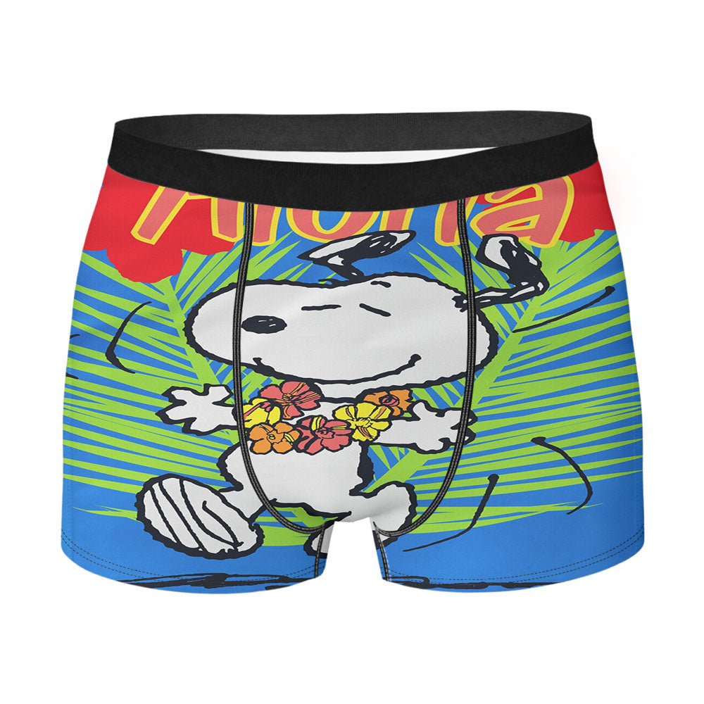 Aloha Snoopy Summer Men's Boxer Briefs