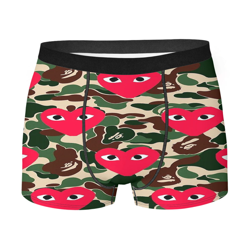 Bape X Comme Des Garcon Camo Men's Boxer Briefs