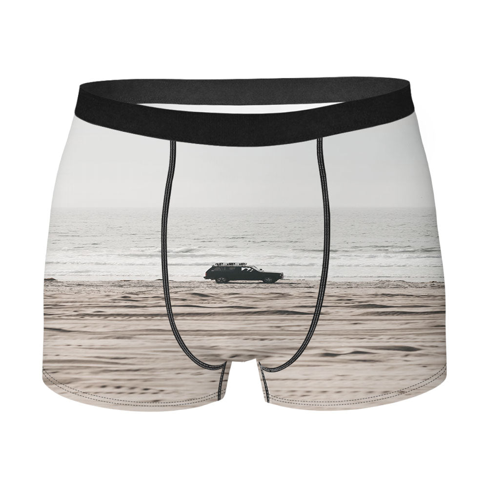 Beach Jeep August Men's Boxer Briefs