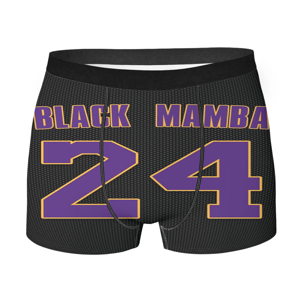 Black Mampa Kobe Real Black Style Men's Boxer Briefs
