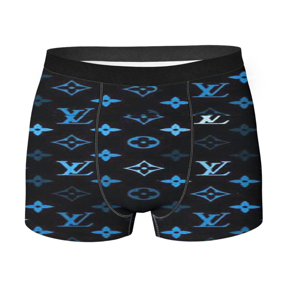 Blue Louis Vuitton Men's Boxer Briefs