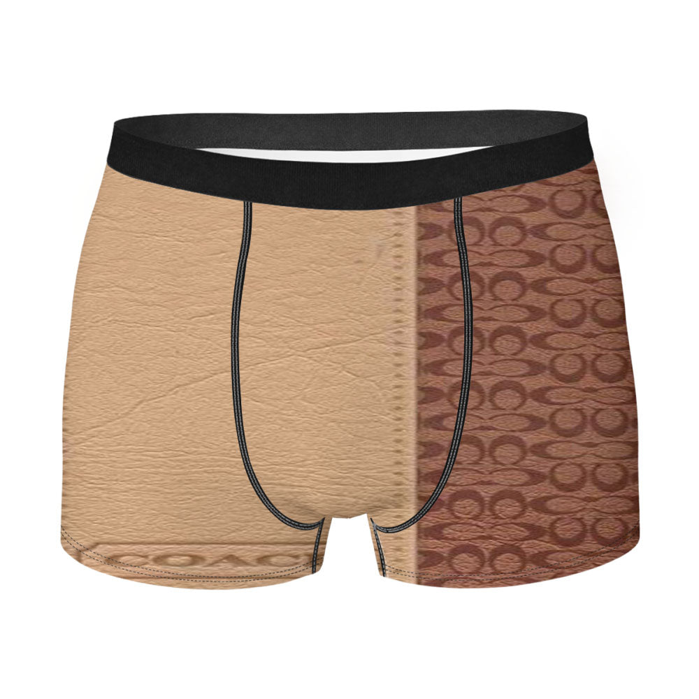 Coach New York Brown Leather Men's Boxer Briefs
