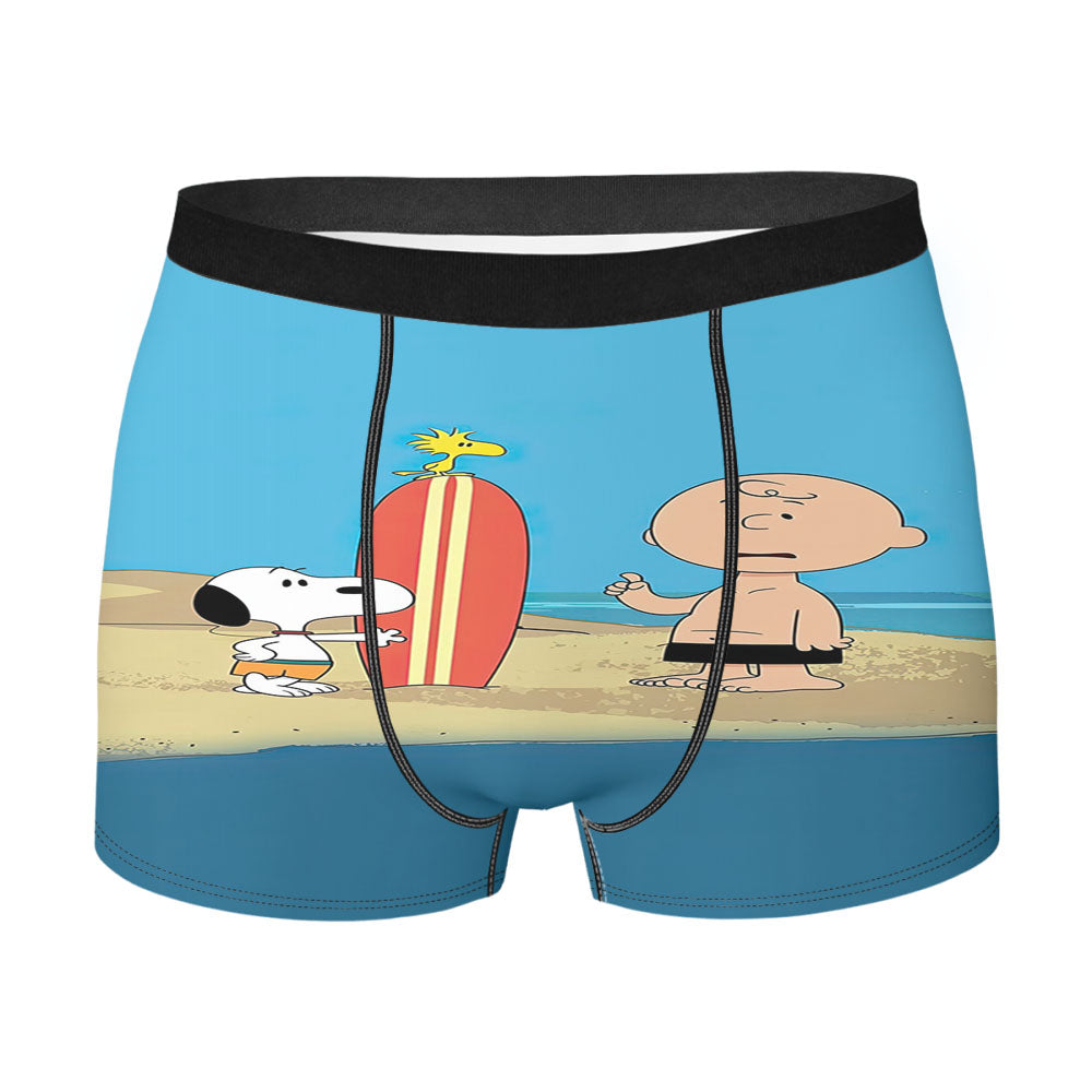 Cute Snoopy Dog Men's Boxer Briefs