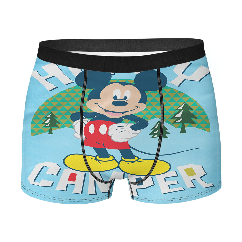 Disney Happy Camper Mickey Men's Boxer Briefs