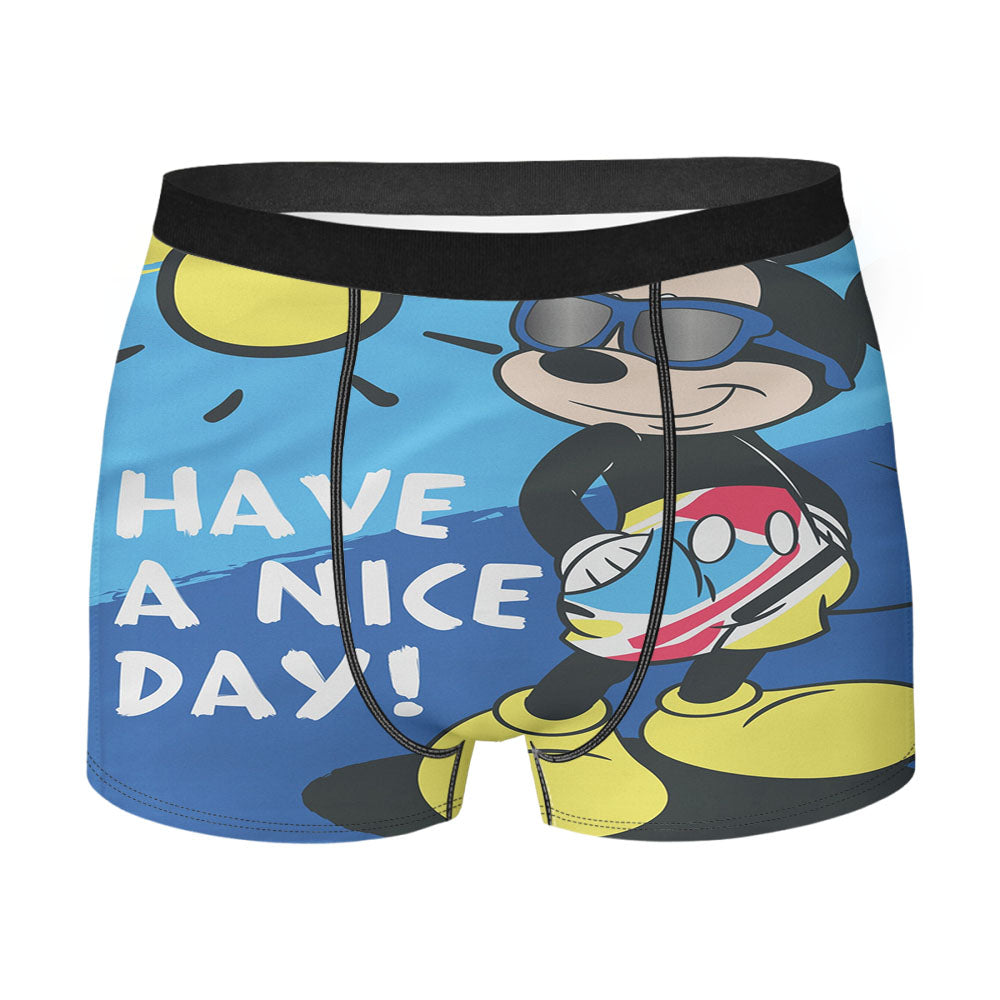 Disney Have A Nice Day Sunny Mickey Men's Boxer Briefs