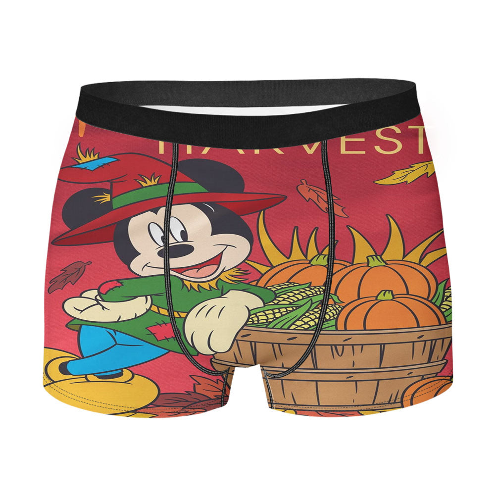 Disney Mickey Harvest Thanksgiving Men's Boxer Briefs