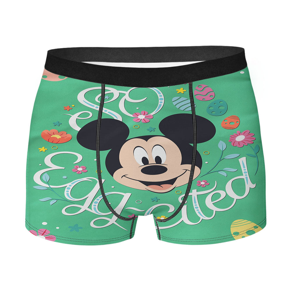 Disney So Egg-Cited Easter Mickey Mouse Men's Boxer Briefs