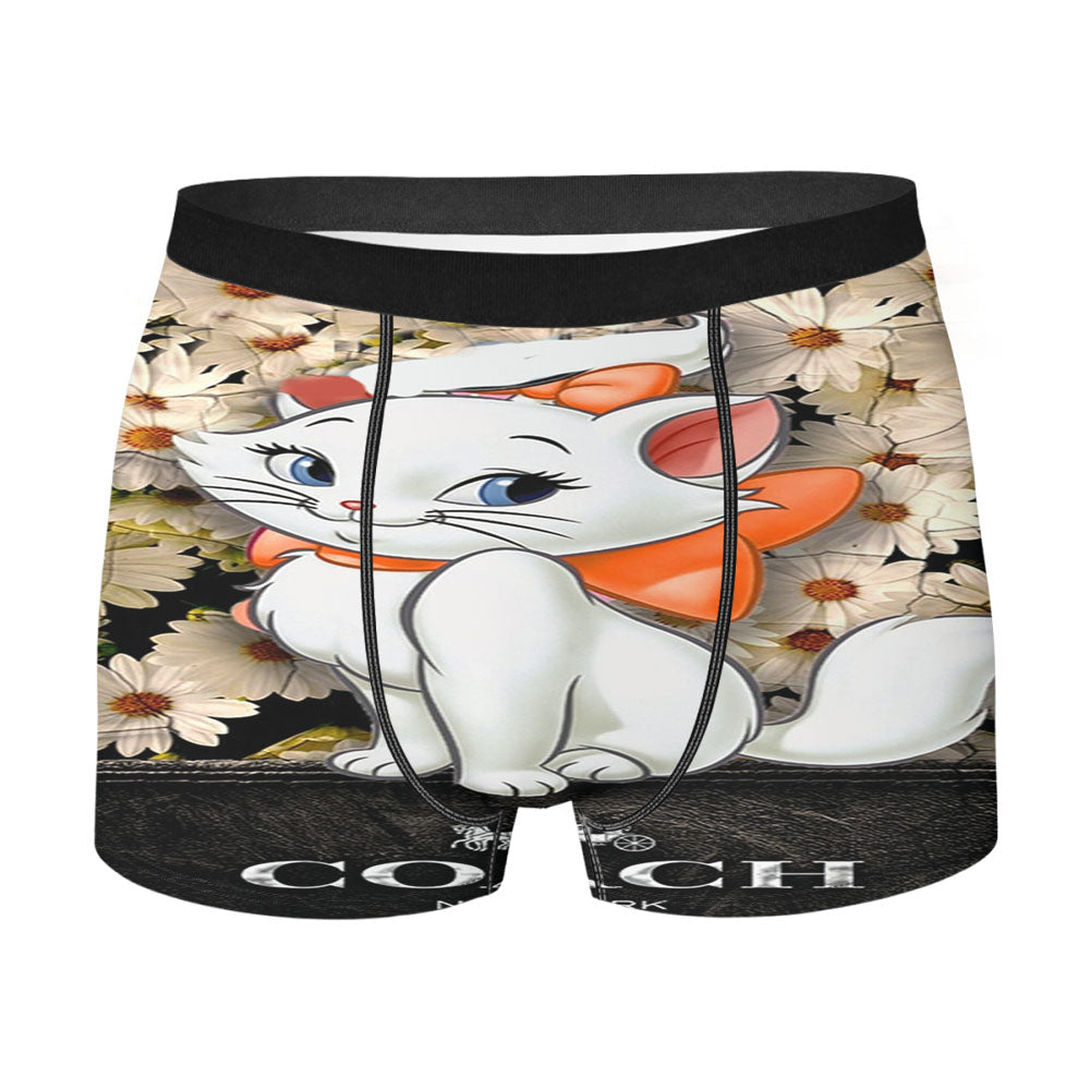 Flowers Coach Cat Marie Men's Boxer Briefs