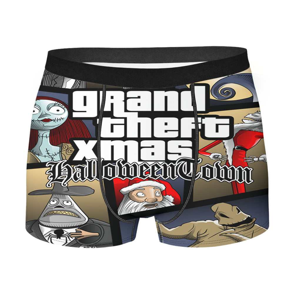 Grand Theft Xmas Halloweentown Men's Boxer Briefs