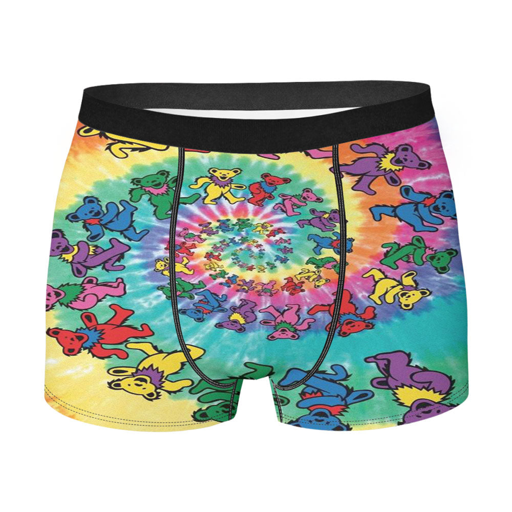 Greatful Dead Long Strange Trip It'S Been Trippy Tie Dye Men's Boxer Briefs