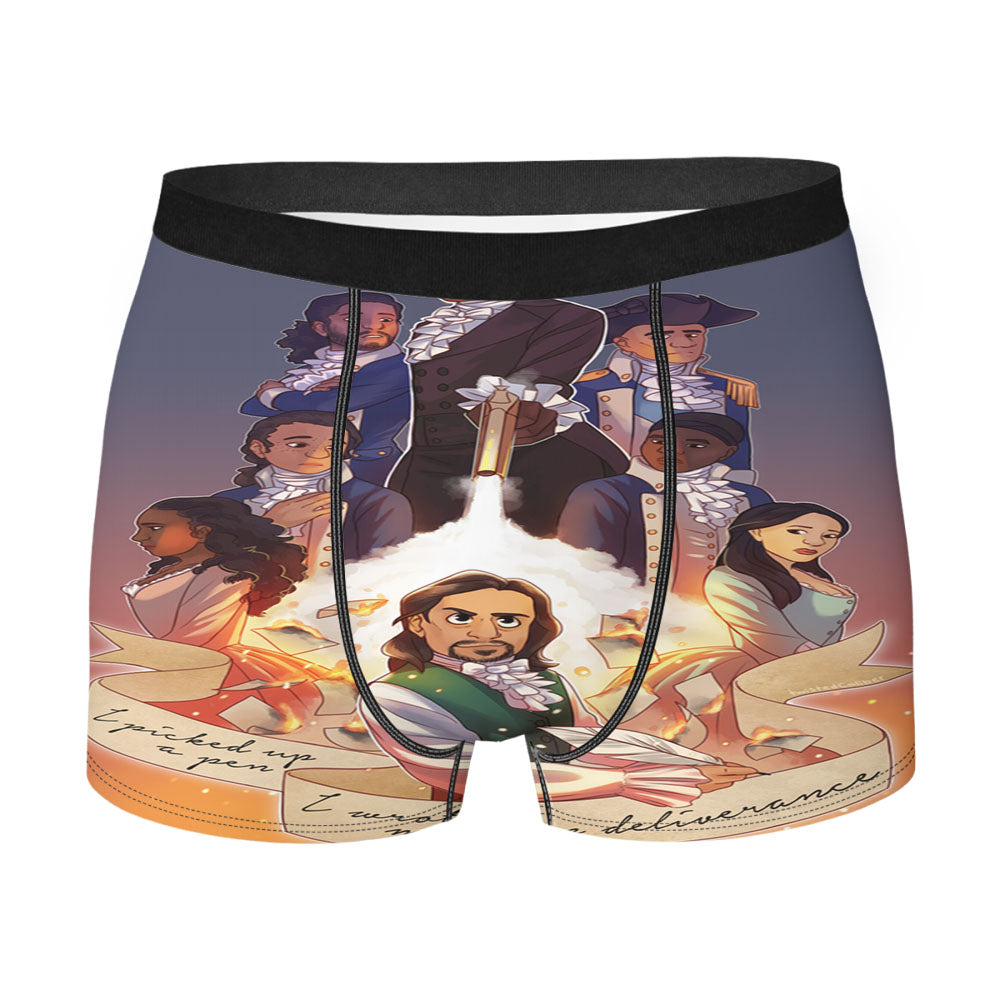 Hamilton And The Hubris Box Classic Musical Men's Boxer Briefs