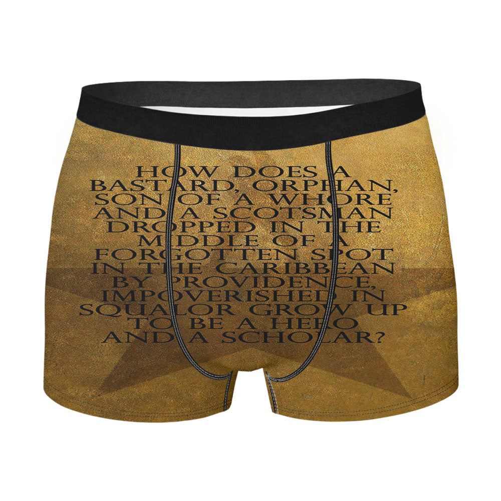Hamilton Broadway Quotes Men's Boxer Briefs