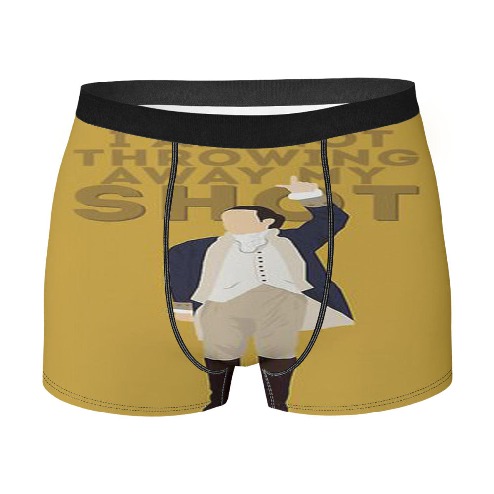 Hamilton I Am Not Throwing Away My Shot Men's Boxer Briefs