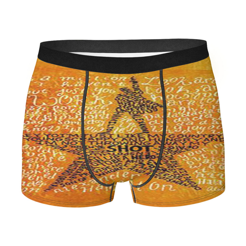Hamilton Musical Lyrics Men's Boxer Briefs