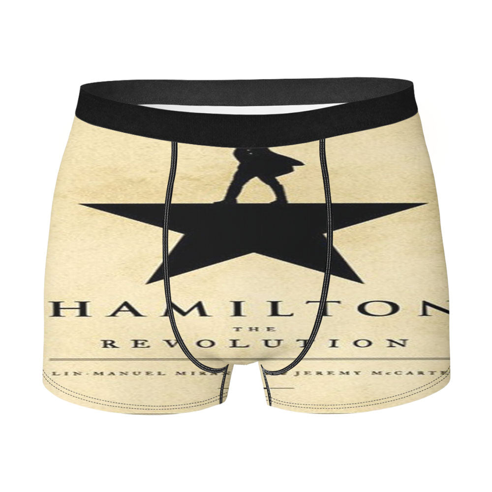 Hamilton The Revolution Book Cover Men's Boxer Briefs