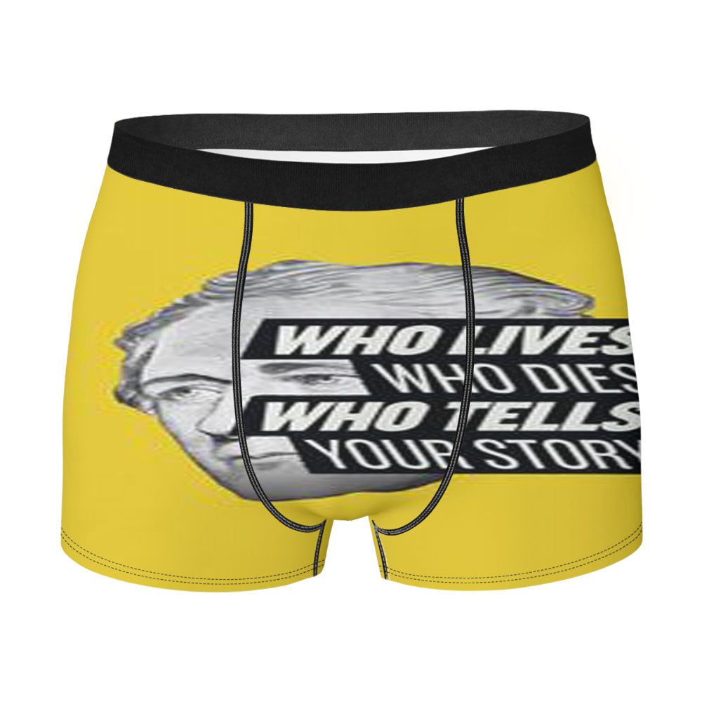 Hamilton Who Lives Who Dies Who Tells Your Story Men's Boxer Briefs