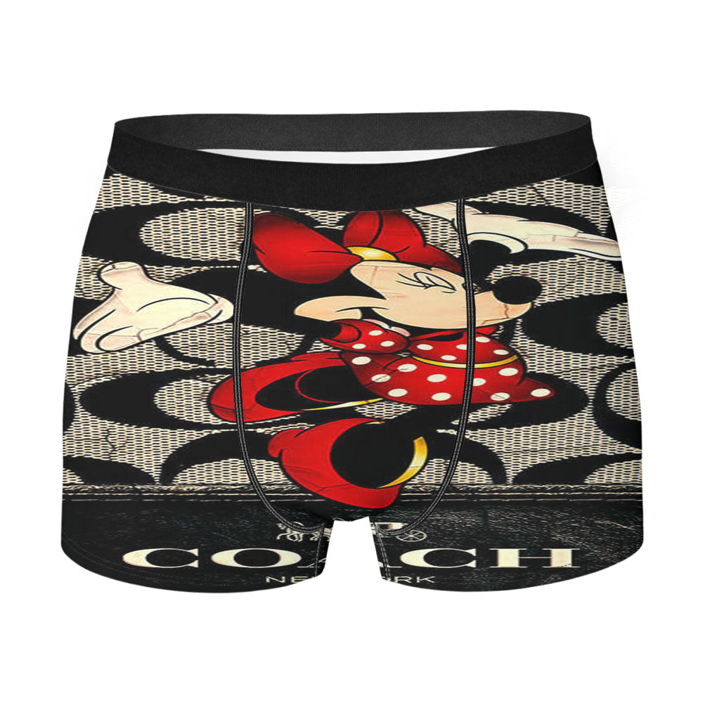 Happy Coach Minnie Mouse Happy Men's Boxer Briefs