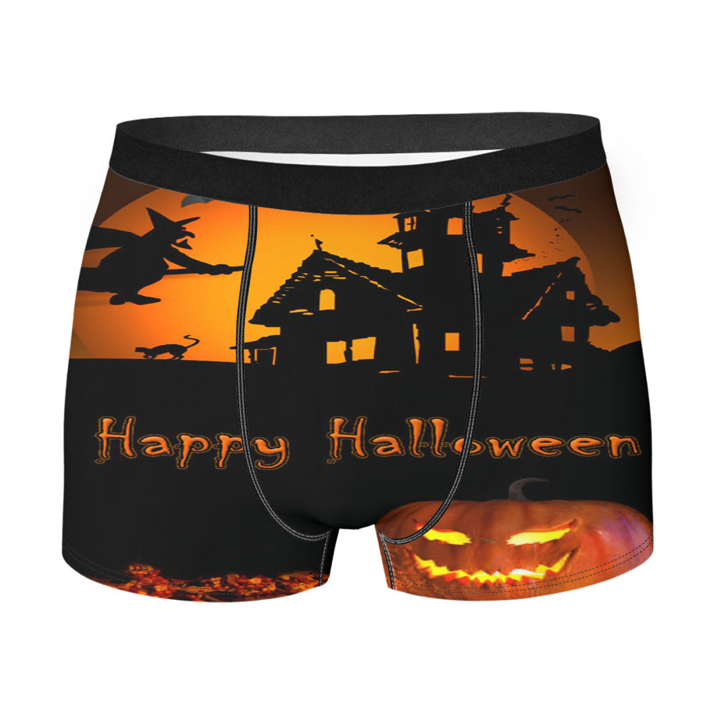 Happy Halloween Dark Men's Boxer Briefs