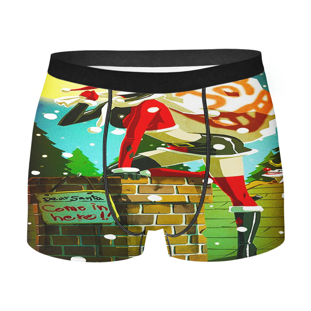 Harley Quinn Christmas Men's Boxer Briefs