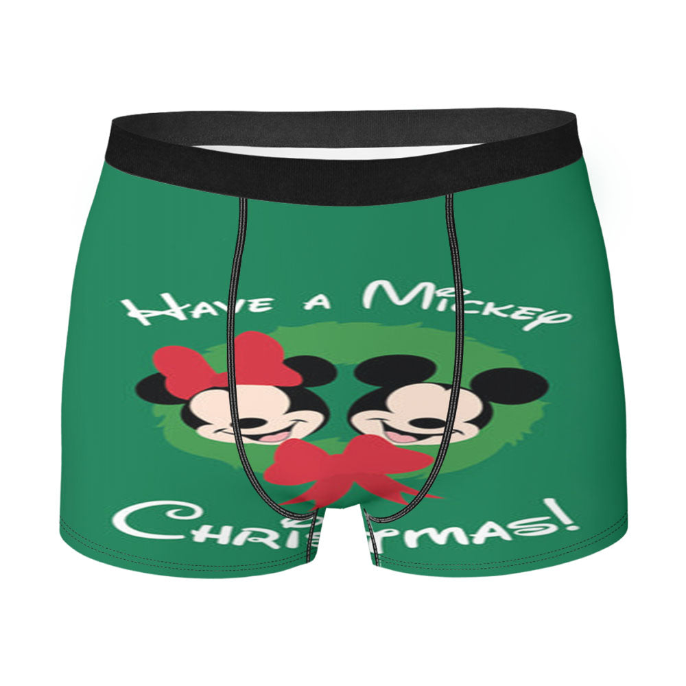 Have A Mickey Christmas Men's Boxer Briefs