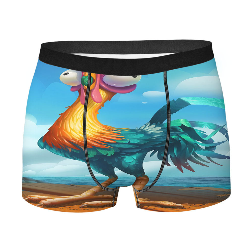 Hei Hei Chicken Moana Art Men's Boxer Briefs