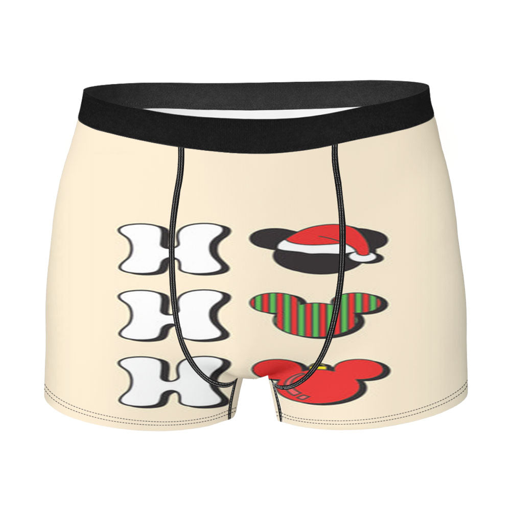 Ho Ho Ho Mickey Men's Boxer Briefs