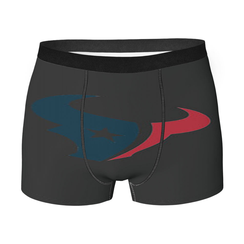 Huston Texans Logo Dark Grey Men's Boxer Briefs