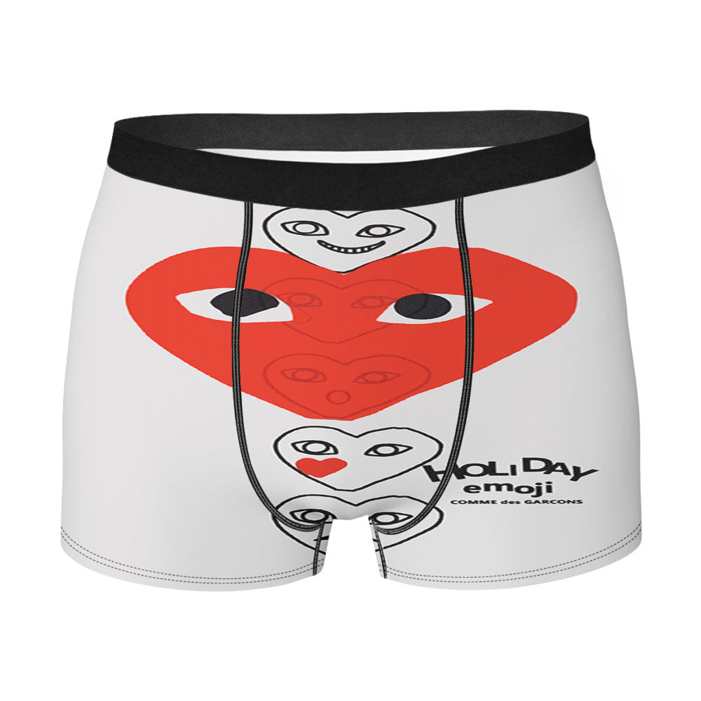 Hypebeast Heart Logo White Men's Boxer Briefs