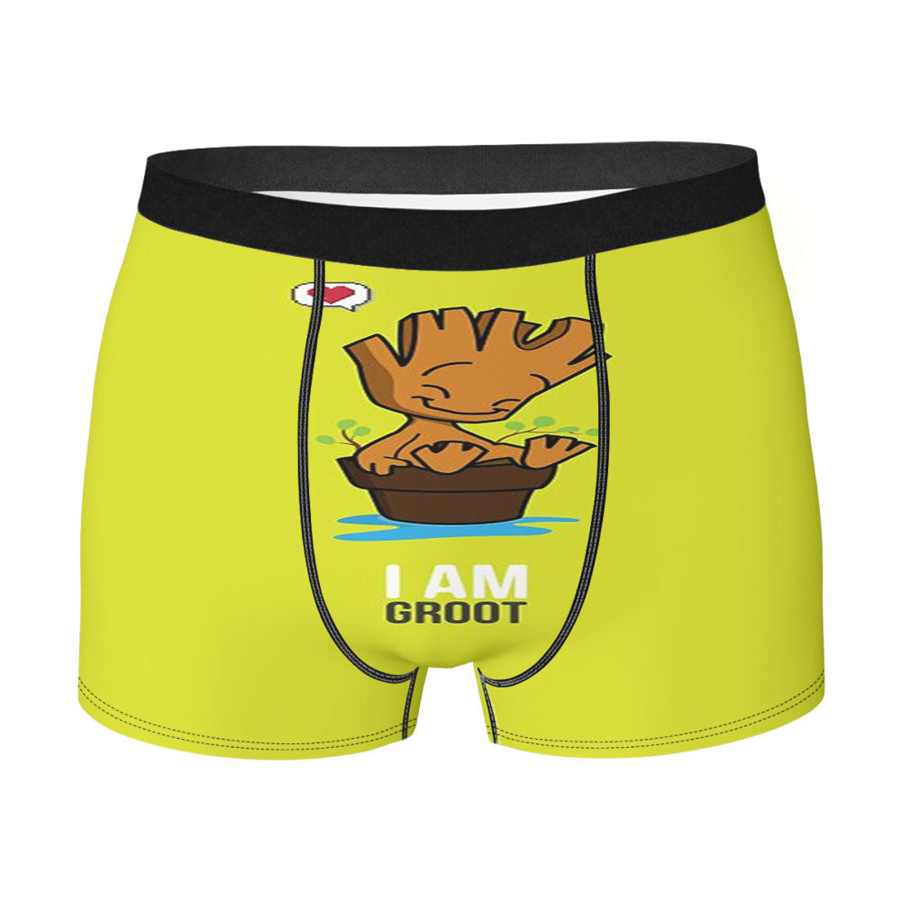 I Am Groot Plant Men's Boxer Briefs