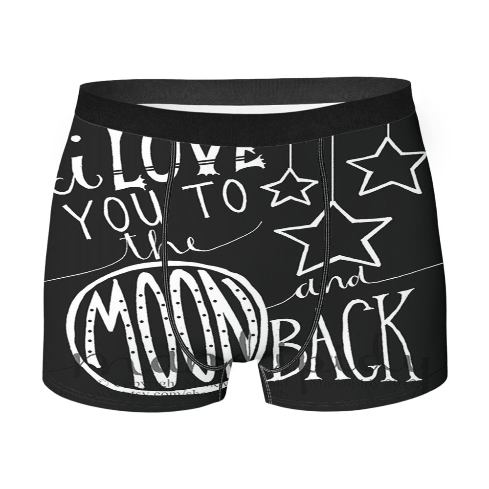 I Love You To The Moon And Back Men's Boxer Briefs