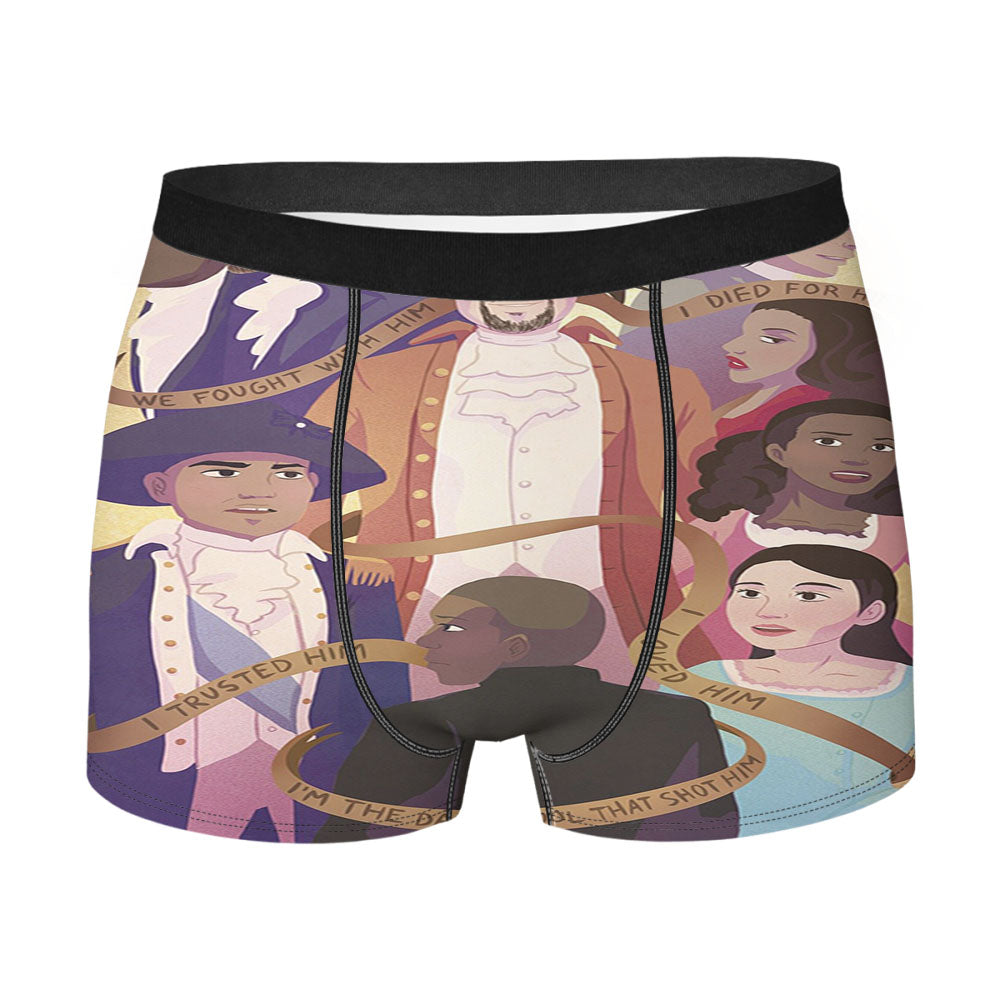 I M The Damn Fool That Shot Him Hamilton American Musical Men's Boxer Briefs