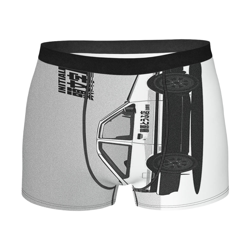 Initial D Car Ae86 Trueno Art Men's Boxer Briefs