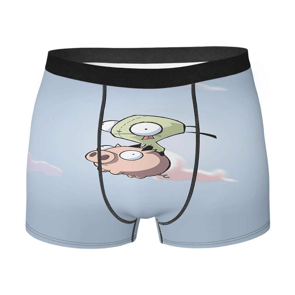 Invader Zoom And Pig Doom Song Men's Boxer Briefs