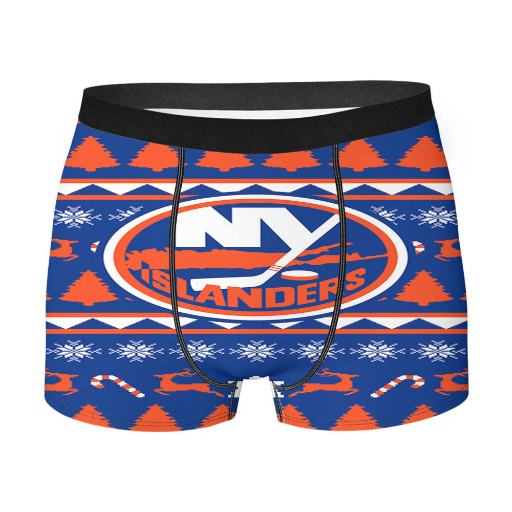 Islanders Christmas Sweater Men's Boxer Briefs
