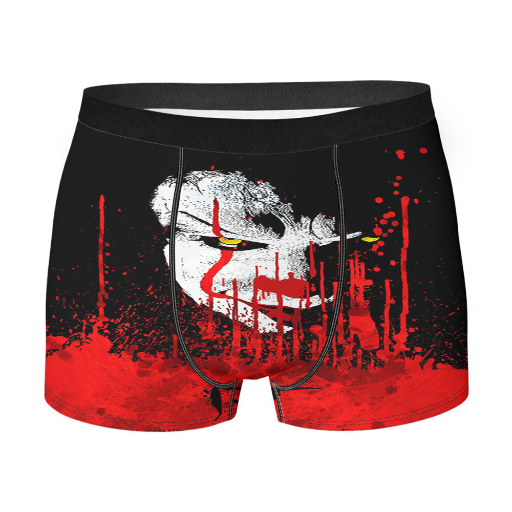 It The Clown Pennywise When You Down Here Men's Boxer Briefs