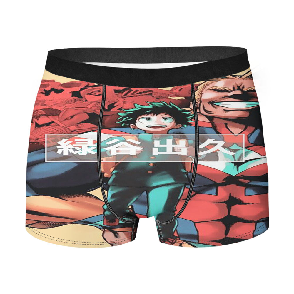 Izuku Midoriya Deku And All Might Toshinori Yagi Men's Boxer Briefs
