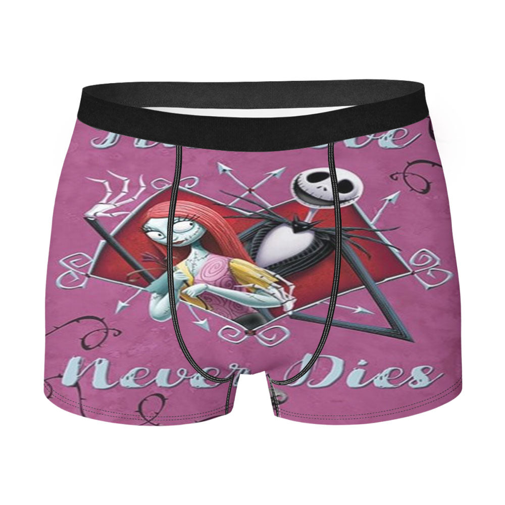 Jack & Sally True Love Never Dies Men's Boxer Briefs