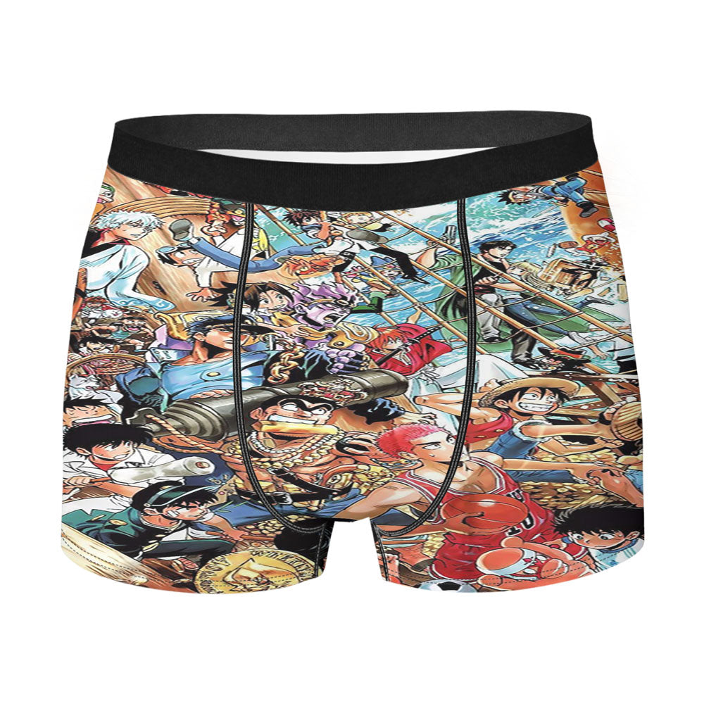 Japan Comic Anime All Character Collage Men's Boxer Briefs