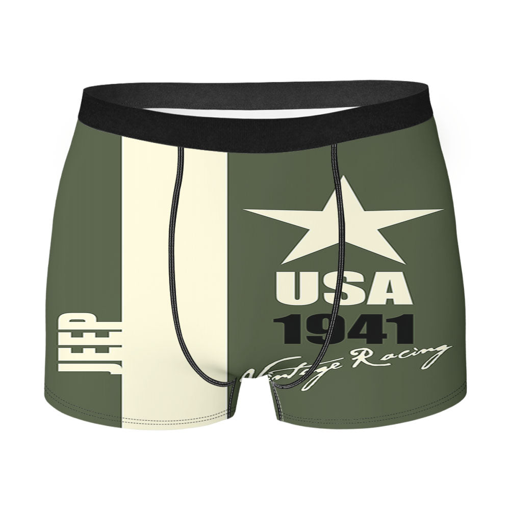 Jeep 1941 Vintage Racing Men's Boxer Briefs