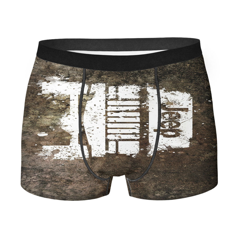 Jeep Sand Graffiti Men's Boxer Briefs